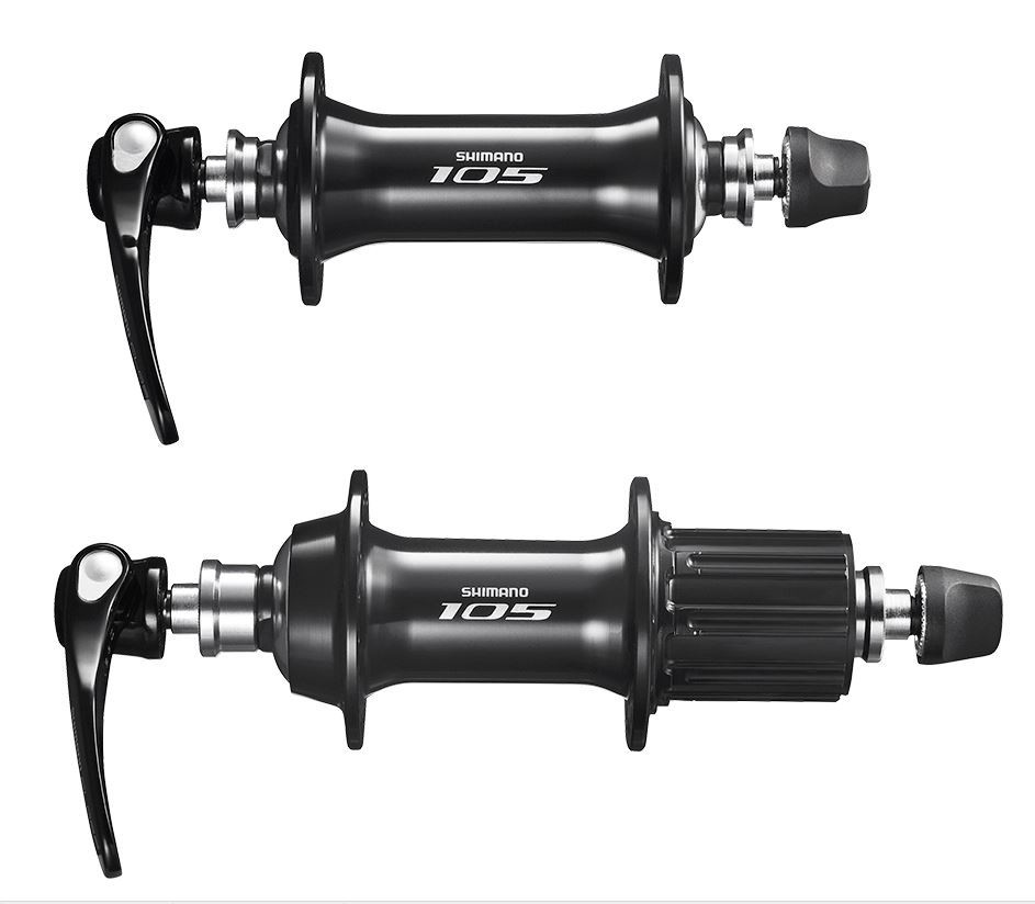 JUEGO DE MAZAS DELANTERA Y TRASERA 105 HB/FH-5800 32H 9/10V SHIMANO